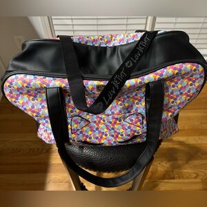 Vibrant Betsey Johnson Multicolor Polka Dot Travel Bag! Super Fun Bag! 🥳❤️🩷💜